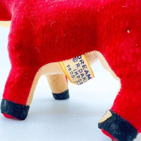 Dream Pets Red Bull/Cow/Ox 1960s R. Dakin & Co. Scarce Plush Stuffed Animal - Picture 9 of 13